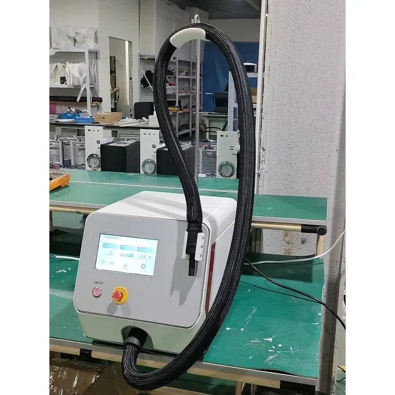 Máquina de Arrefecimento Crioterapia Portátil Mini Zimmer - Equipamento Profissional para Tratamentos Laser