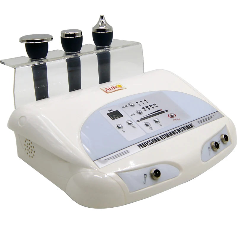Equipamento Ultrassons Estético Portátil 1MHz - 3 Sondas Rosto e Corpo