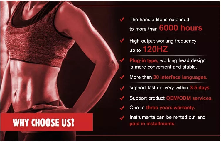 Máquina Body Sculpting Eletromagnética Portátil - Emagrecimento Estimulação Muscular Remoção Gordura