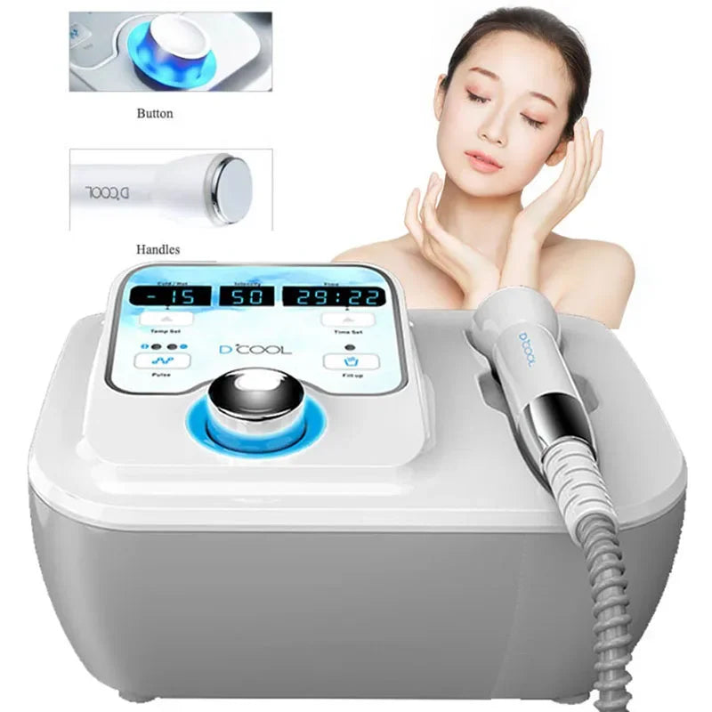 Equipamento D-Cool Electroporação ION - Massageador Crioterapia Facial Profissional