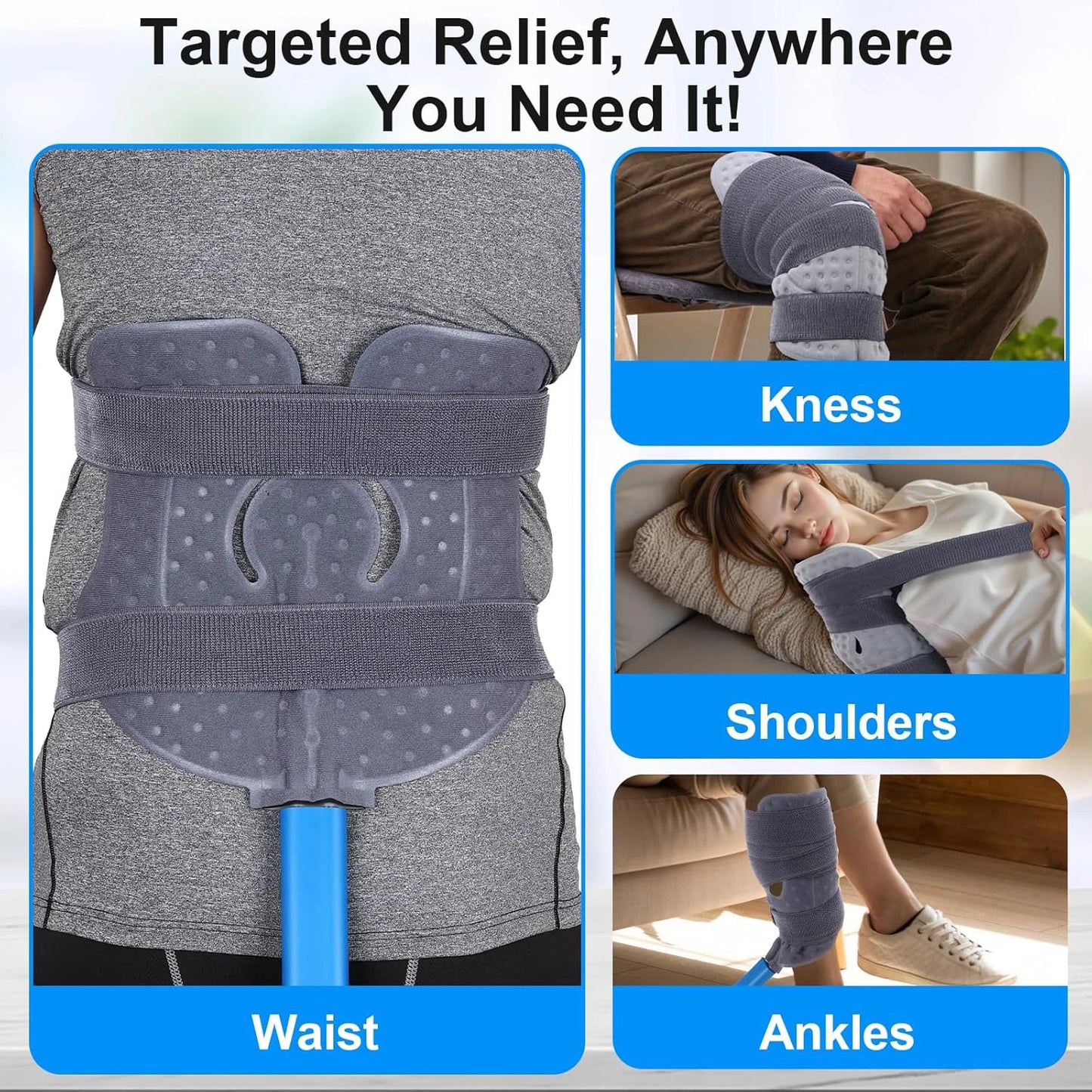 Máquina Terapia Fria Crioterapia - Kit Sistema Completo para Recuperação Pós-Cirúrgica e Lesões