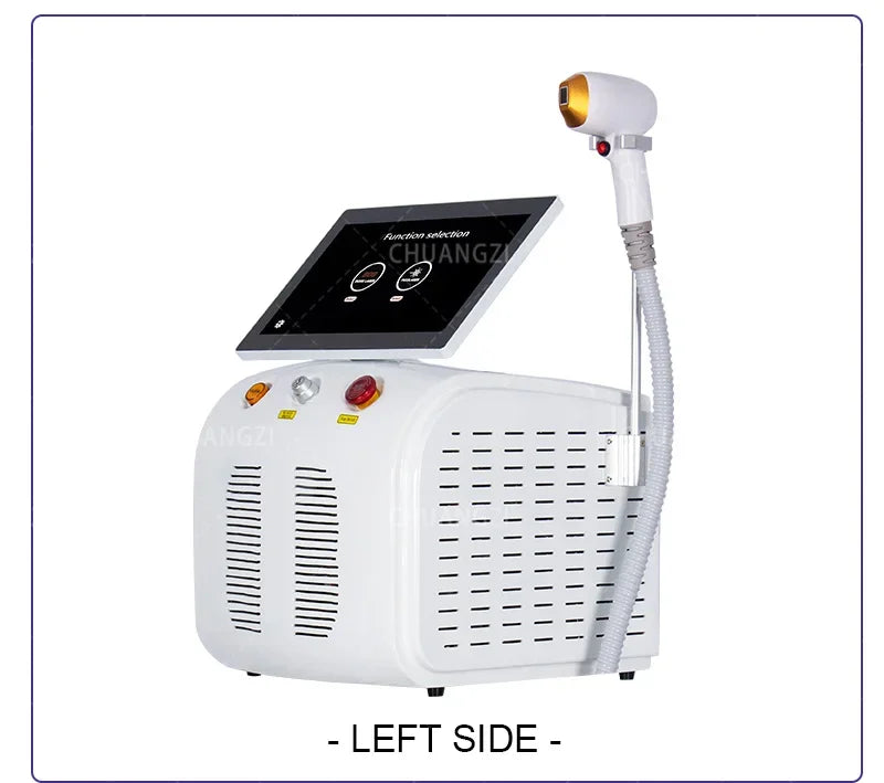 Máquina Laser Diodo Multifuncional 2 em 1 - Depilação e Remoção Tatuagens 3 Comprimentos Onda