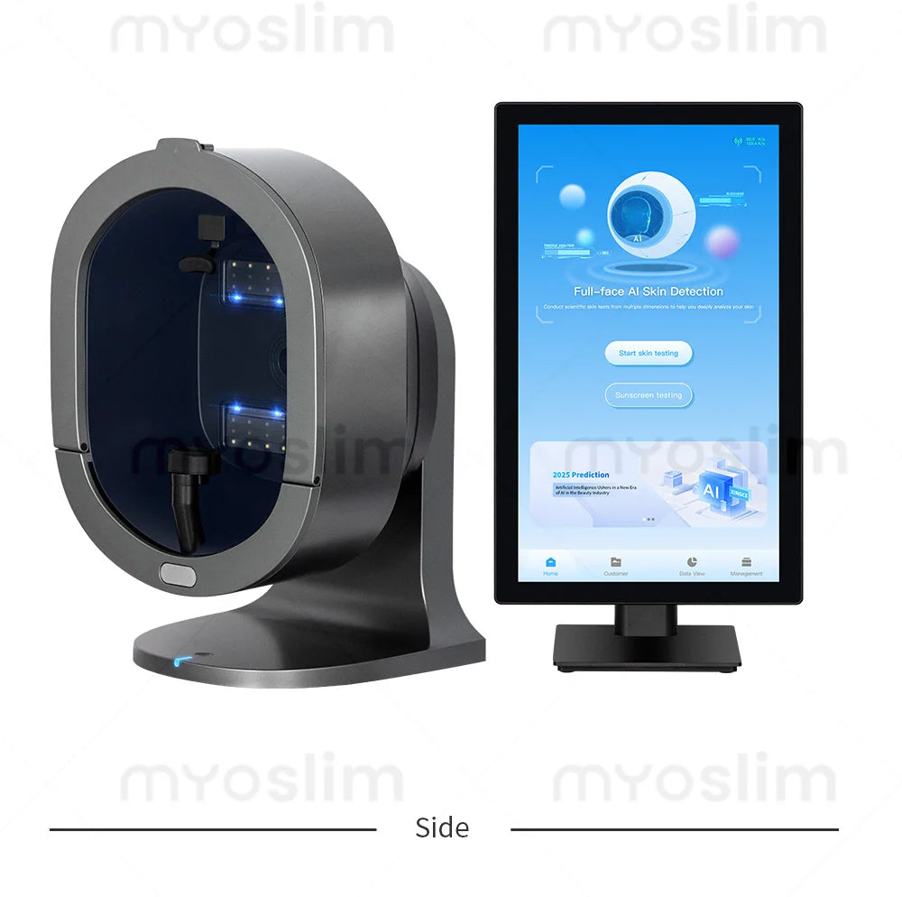 Analisador 3D Facial AI 15.6/21.5 Polegadas - Máquina Análise Pele Inteligência Artificial Scanner Couro Cabeludo