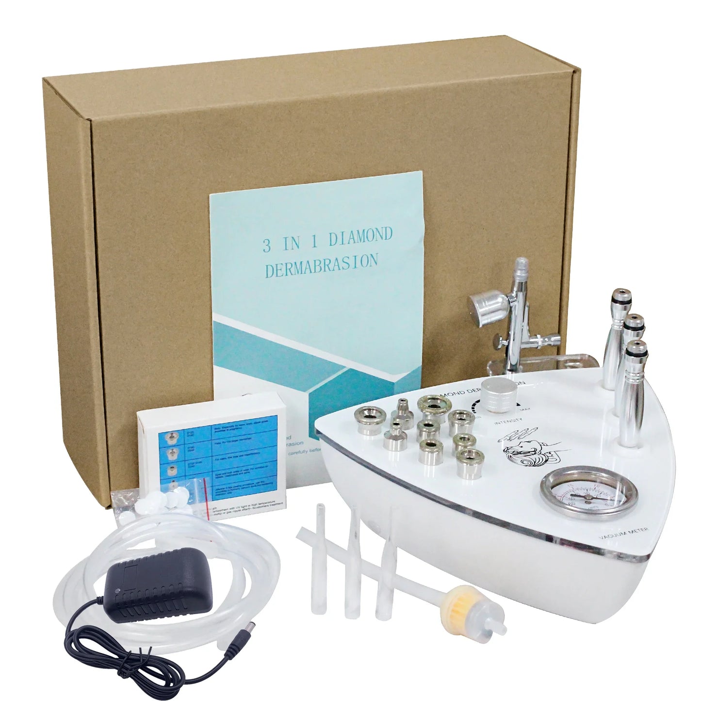 Máquina Microdermoabrasão Facial Beemyi - Pontas Diamante para Rejuvenescimento e Esfoliação