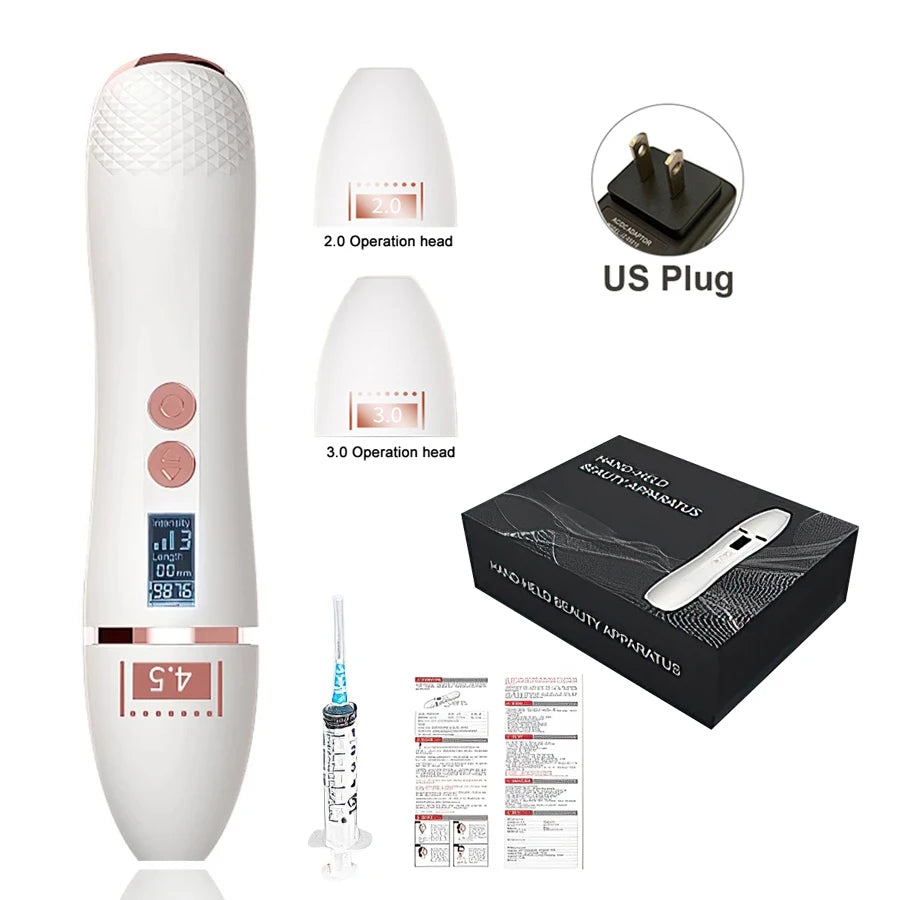 Máquina HIFU Lifting Facial Uso Doméstico - Rejuvenescimento Firmeza Remoção Rugas Anti-Envelhecimento