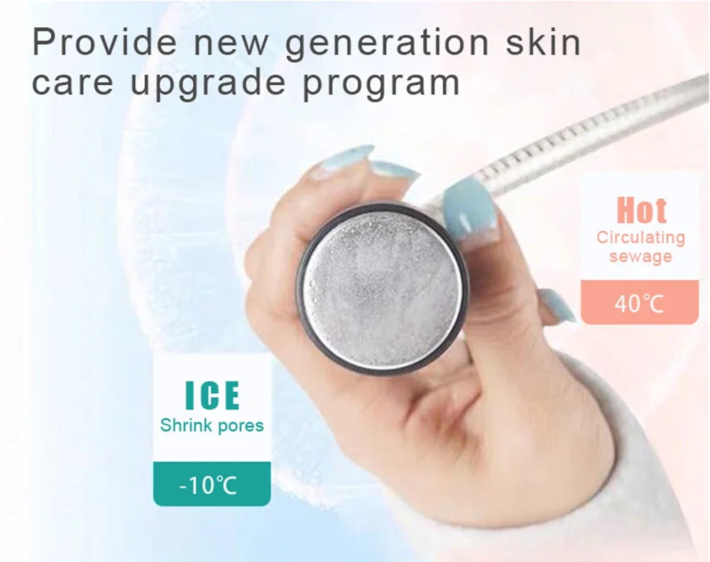Equipamento D-Cool Electroporação ION - Massageador Crioterapia Facial Profissional