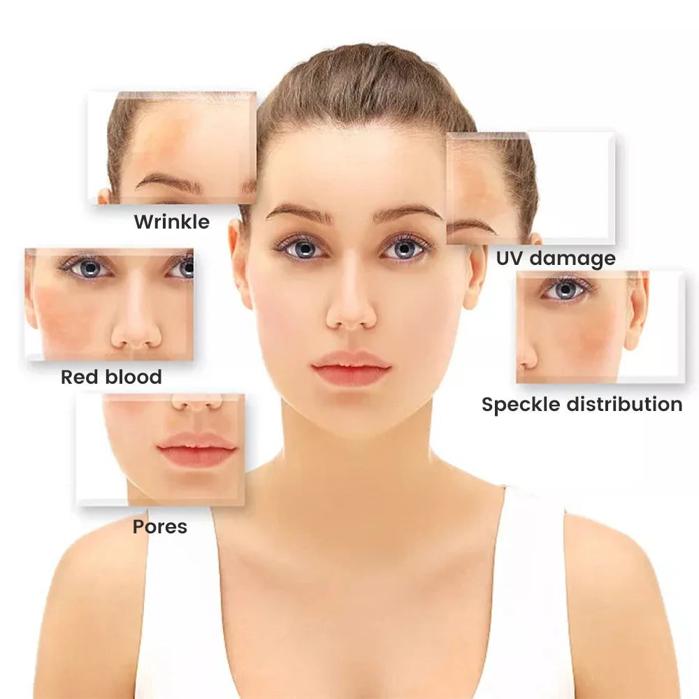 Dermatoscópio Wireless Analisador Pele Couro Cabeludo - Máquina Análise Facial Corporal Microscópio Eletrônico Profissional