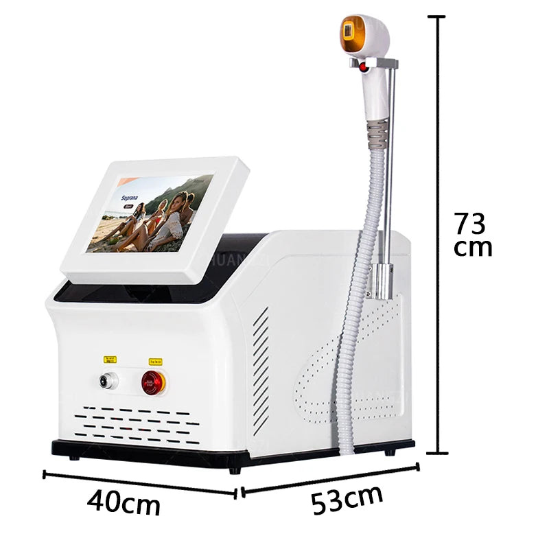 Depiladora Laser Diodo 3 Wavelengths - Remoção Permanente Indolor Ponto Frio Inteligente