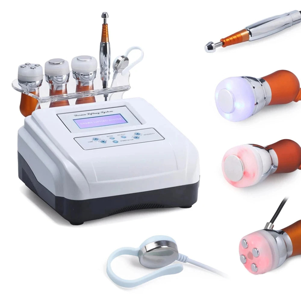Máquina Mesoterapia 5 em 1 - Sem Agulhas Cuidados Pele EMS Eletroporação Anti-Envelhecimento