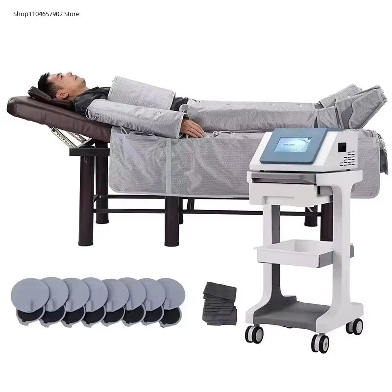 Presoterapia 3 em 1 - Drenagem Linfática Infravermelho com Manta Sauna Corporal