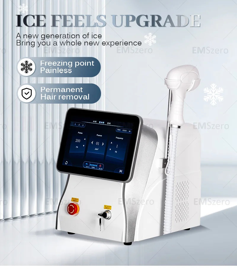 Máquina Laser Diodo Profissional 808nm/755nm/1064nm - Depilação Permanente Indolor Segura Eficaz