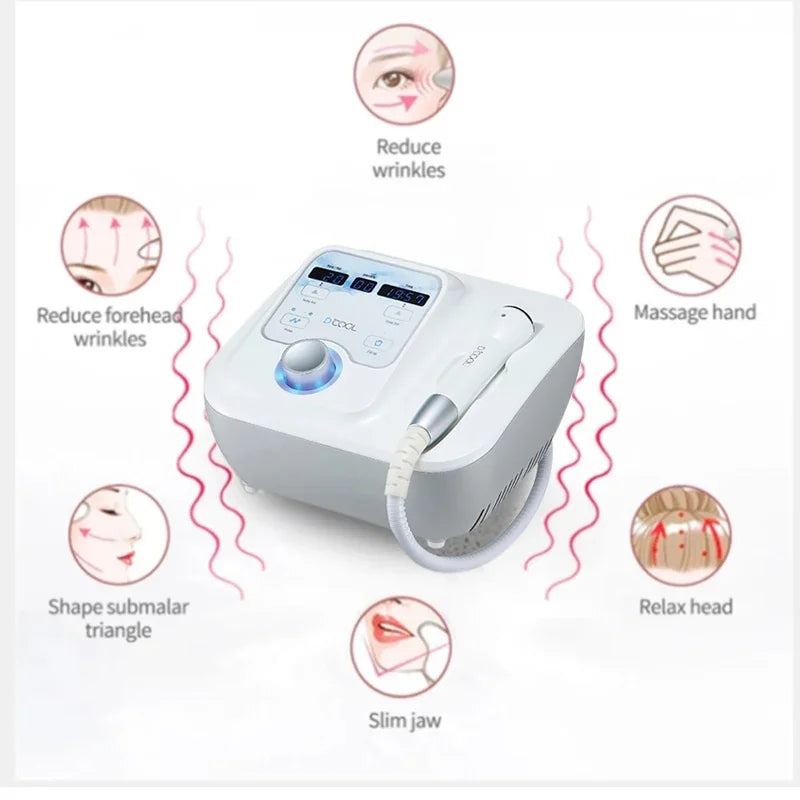 Equipamento D-Cool Electroporação ION - Massageador Crioterapia Facial Profissional