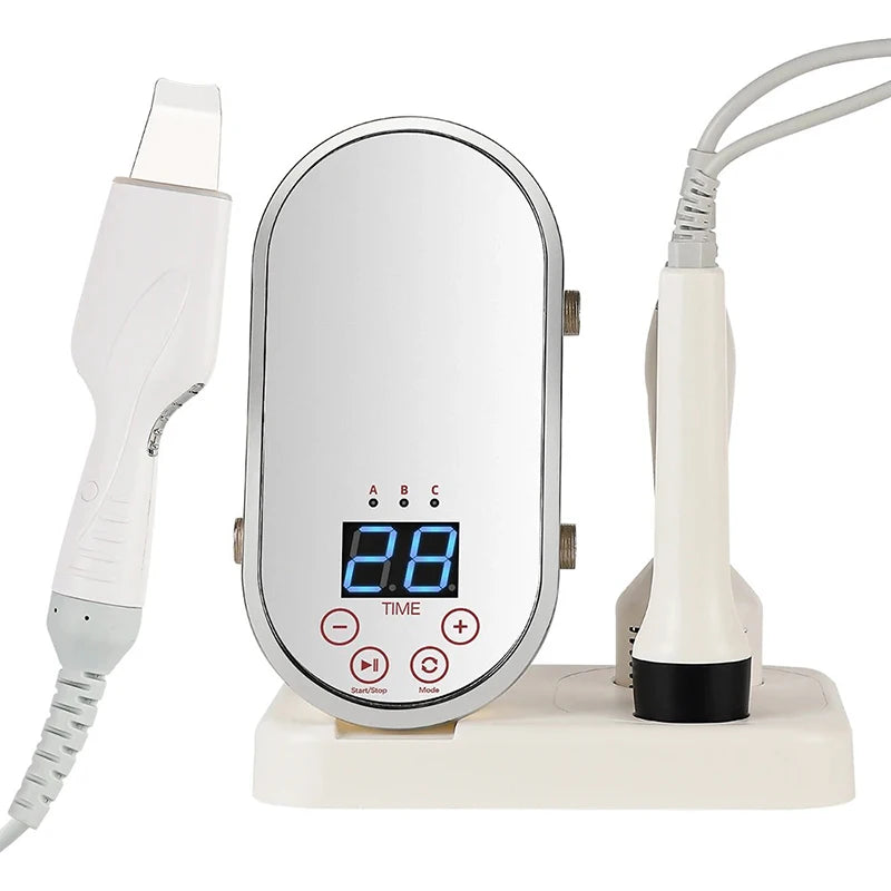 Dispositivo EMS Lifting Facial Ultrassónico - Radiofrequência Anti-Rugas para Rosto e Pescoço