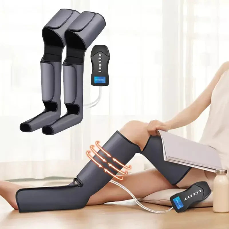 Massageador Elétrico de Pernas e Pés - Pressão de Ar, Shiatsu e Compressão Térmica