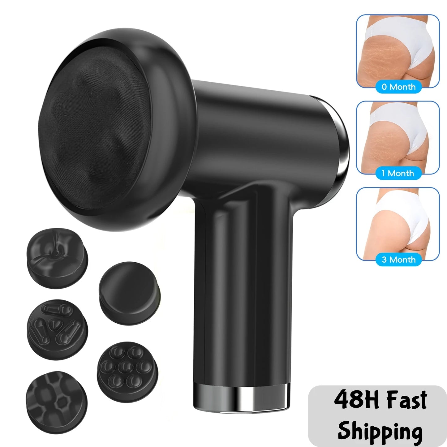 Máquina Body Sculpting Elétrica Anti-Celulite - 5 Cabeças Massagem Rotativa Corpo Inteiro Relaxamento