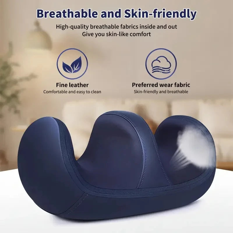 Massageador Elétrico Pés e Pernas - Terapia Aquecimento Shiatsu Compressão Quente Relaxamento