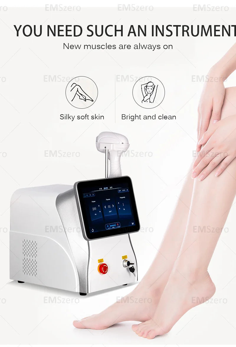 Máquina Laser Diodo Profissional 808nm/755nm/1064nm - Depilação Permanente Indolor Segura Eficaz