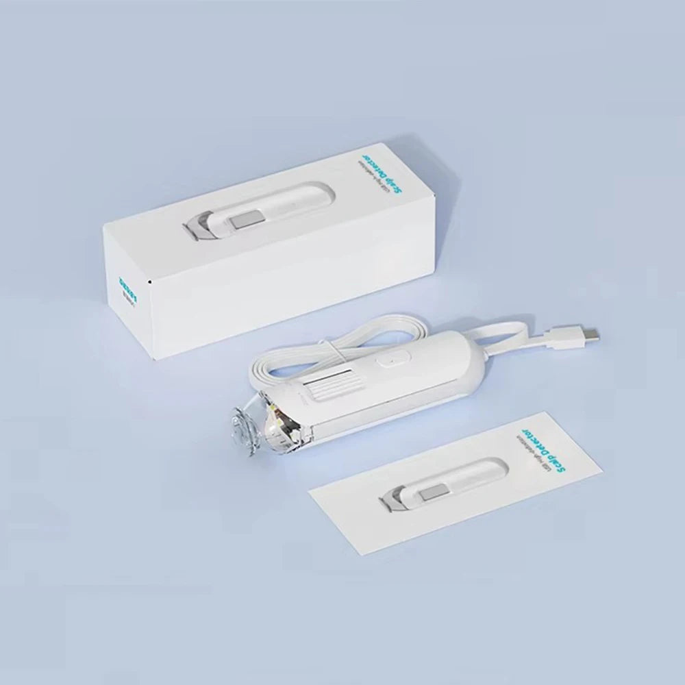 Dermatoscópio Eletrônico Câmera Couro Cabeludo - Analisador Pele Facial Profissional Microscópio Digital Ampliador Poros