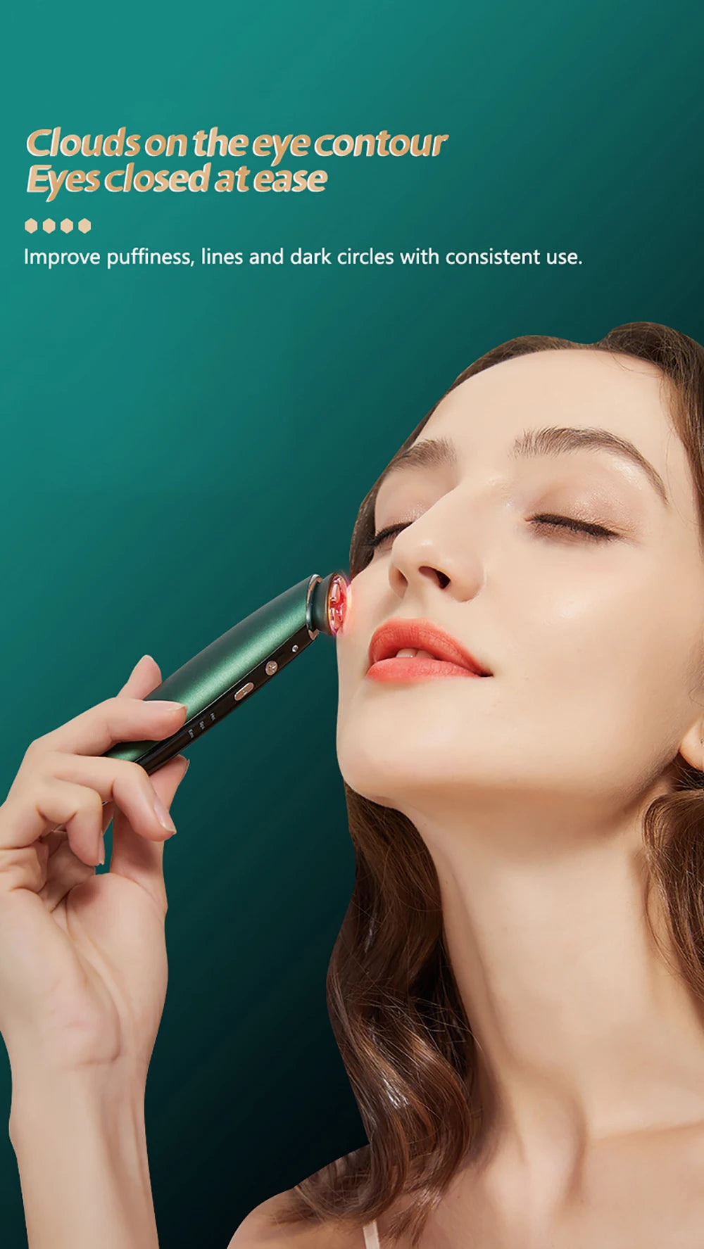Dispositivo HIFU Anti-Rugas Lifting - Fototerapia Massageador Facial Cuidados Pele Massagem Olhos