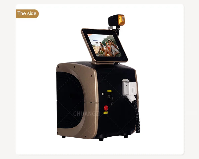 Máquina Laser Diodo Portátil 808nm 3 Wavelengths - Depilação Permanente Ice Alexandrite