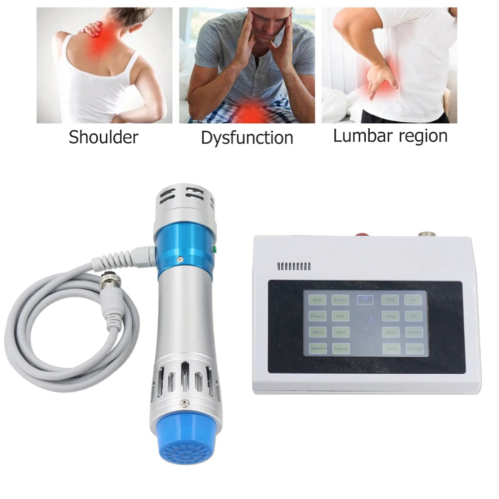 Máquina Terapia Ondas Choque 300mj Profissional - 7 Cabeças Fisioterapia Alívio Dor Relaxamento