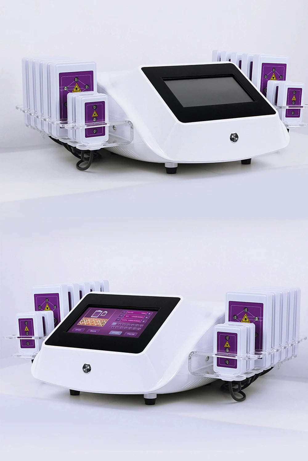 Máquina Laser Profissional Redução de Gordura - Equipamento Anticelulite com 14 Almofadas