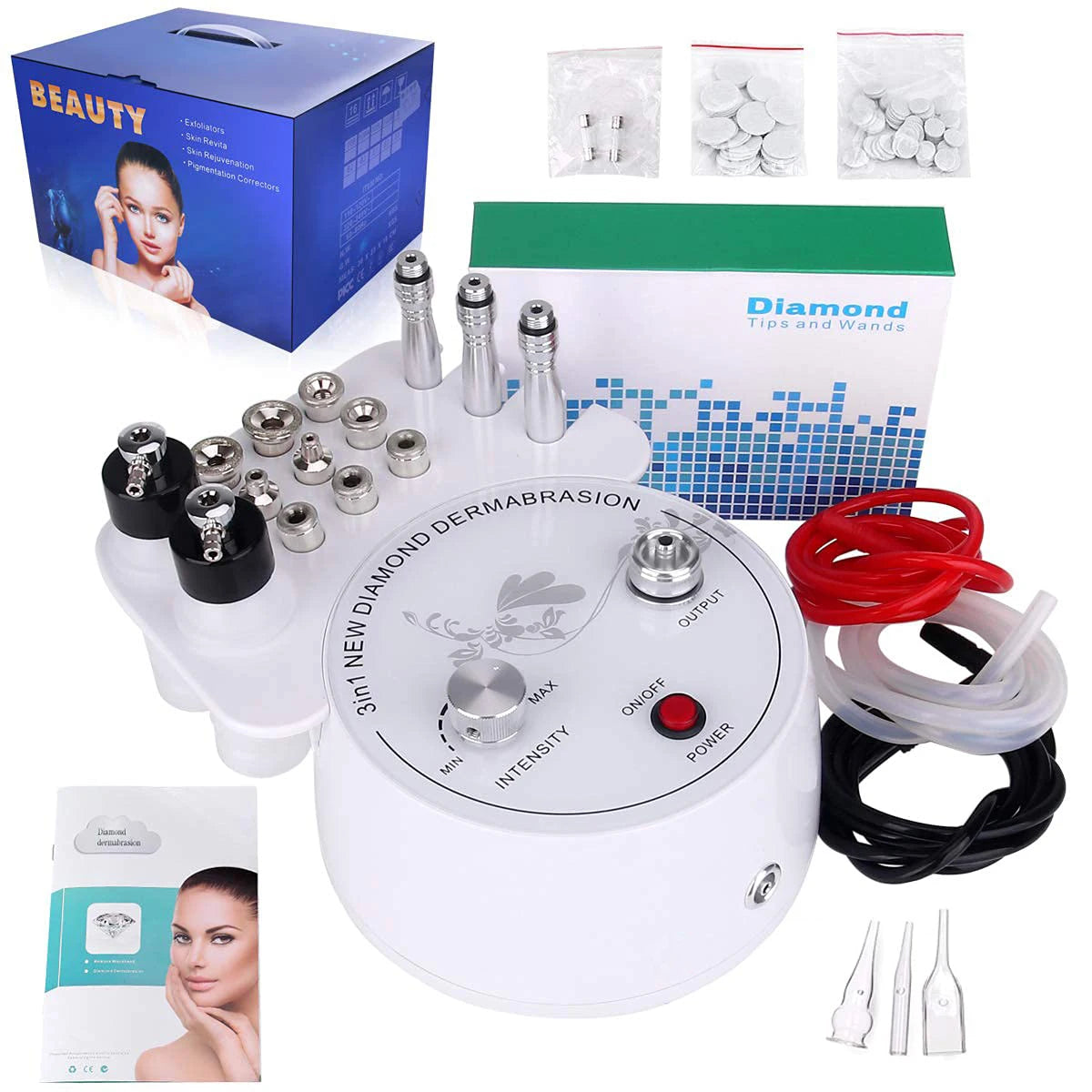 Máquina Microdermoabrasão Diamante Profissional - Peeling Facial Cuidados Pele Remoção Pontos Negros