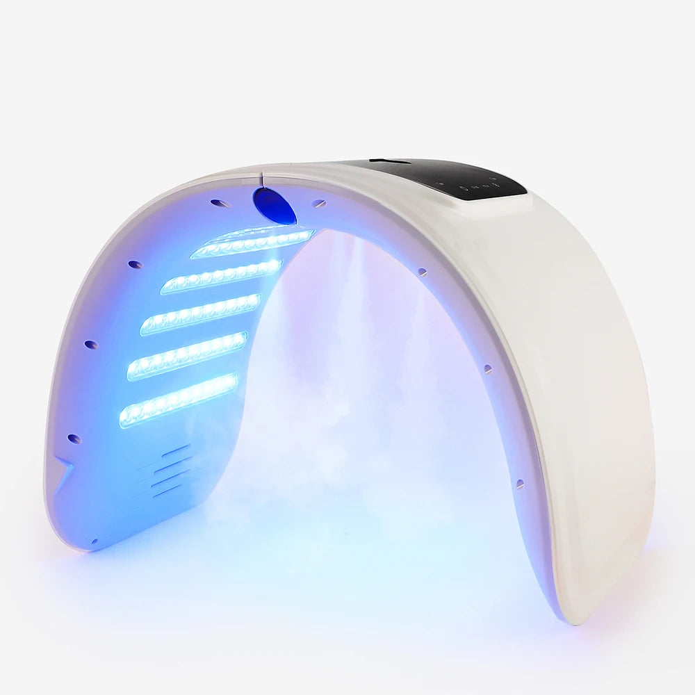 Máquina LED Fóton 7 Cores com Nano Spray - Máscara Hidratante Rosto e Corpo Salão SPA Casa