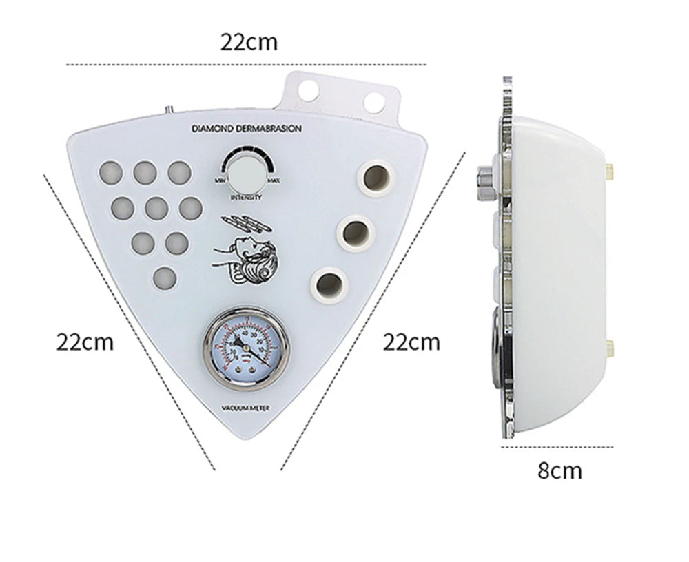 Máquina Microdermoabrasão Facial Beemyi - Pontas Diamante para Rejuvenescimento e Esfoliação