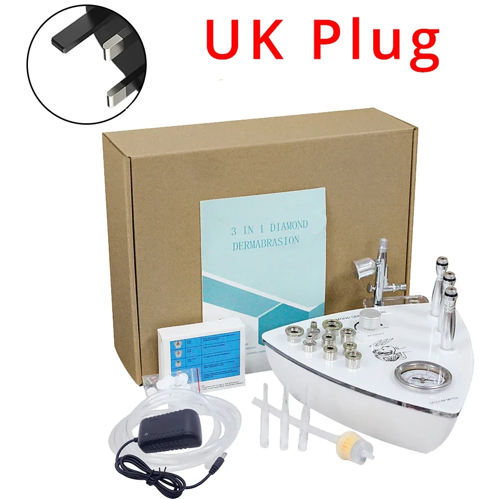 Máquina Microdermoabrasão Facial Beemyi - Pontas Diamante para Rejuvenescimento e Esfoliação