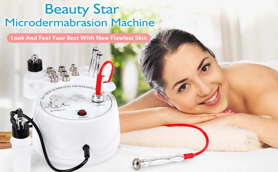 Máquina Microdermoabrasão Diamante Profissional - Peeling Facial Cuidados Pele Remoção Pontos Negros