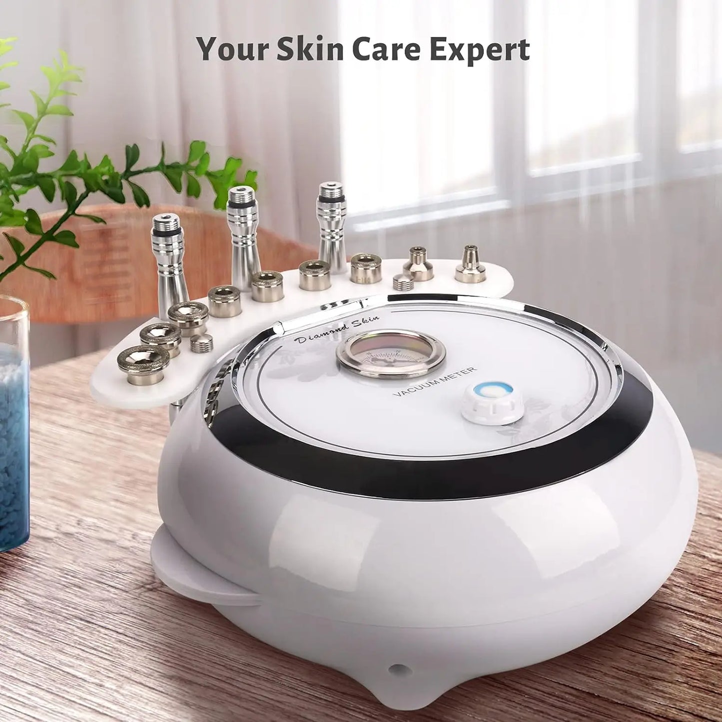 Máquina 3 em 1 Microdermoabrasão Diamante - Equipamento Profissional 65-68cmHg para Cuidados Faciais