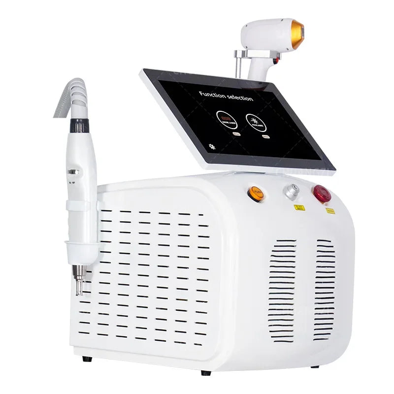 Máquina Laser Diodo Multifuncional 2 em 1 - Depilação e Remoção Tatuagens 3 Comprimentos Onda
