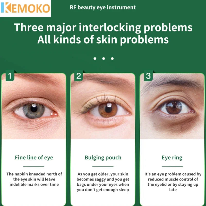 Dispositivo HIFU Anti-Rugas Lifting - Fototerapia Massageador Facial Cuidados Pele Massagem Olhos