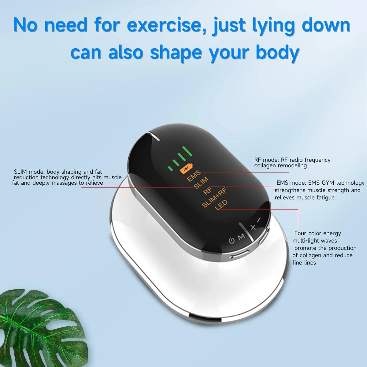 Massageador Anti-Celulite Elétrico Sem Fios - Body Sculpting Emagrecimento Barriga Cintura Braços Pernas