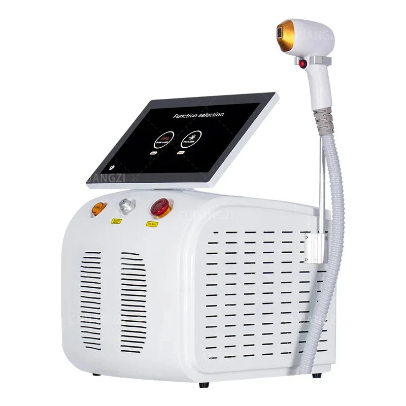 Máquina Laser Diodo Multifuncional 2 em 1 - Depilação e Remoção Tatuagens 3 Comprimentos Onda
