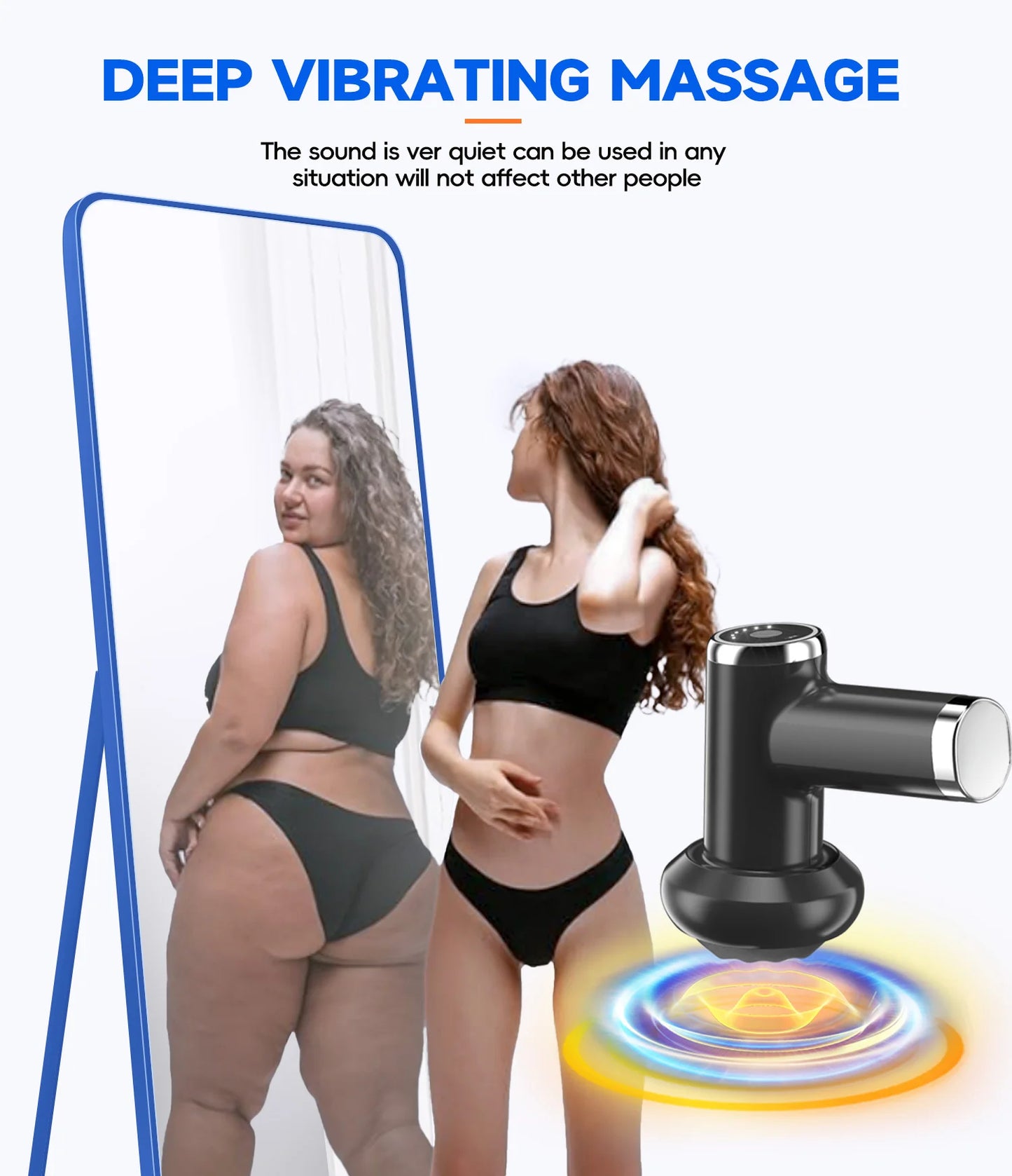 Máquina Body Sculpting Elétrica Anti-Celulite - 5 Cabeças Massagem Rotativa Corpo Inteiro Relaxamento