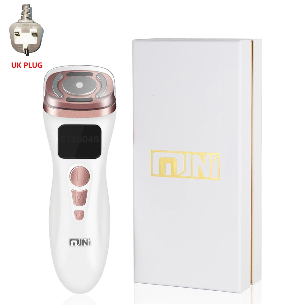 HIFU 2.0 Mini Preto - Ultrassom RF EMS Microcorrente Lifting Facial e Firmeza