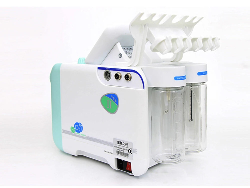 Máquina Hidrodermabrasão Facial H2O2 - Limpeza Profunda com Oxigénio e Peeling Aquático