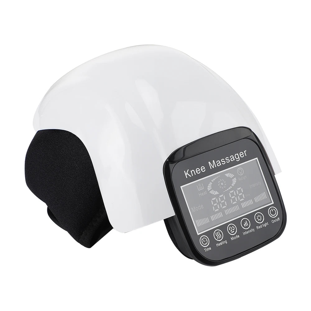 Massageador de Joelho Infravermelho - Compressão Térmica, Vibração e Fisioterapia