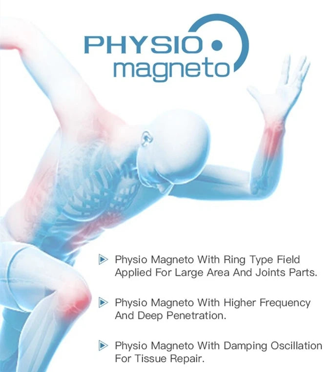 Máquina EMTT Fisio Magnetoterapia Portátil - Alívio Dor Costas Lesões Desportivas Fisioterapia