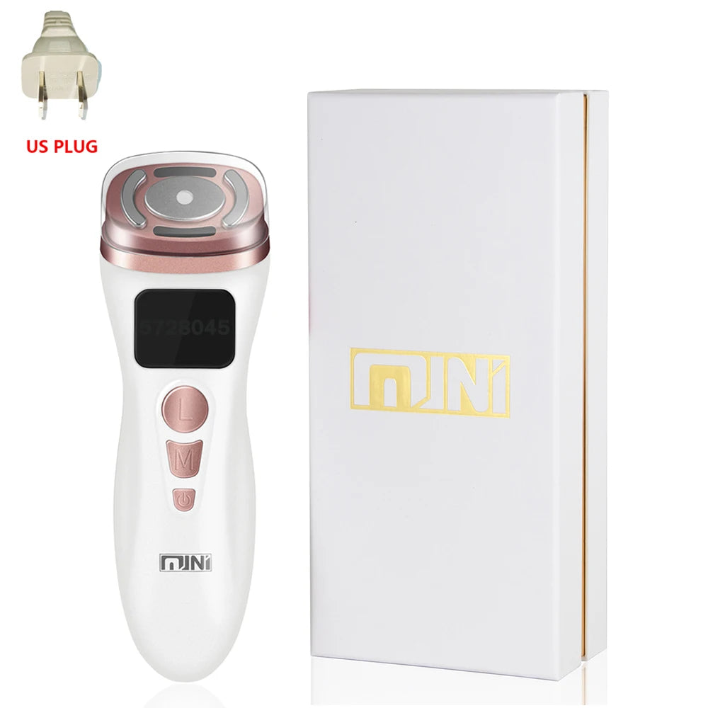 HIFU 2.0 Mini Preto - Ultrassom RF EMS Microcorrente Lifting Facial e Firmeza