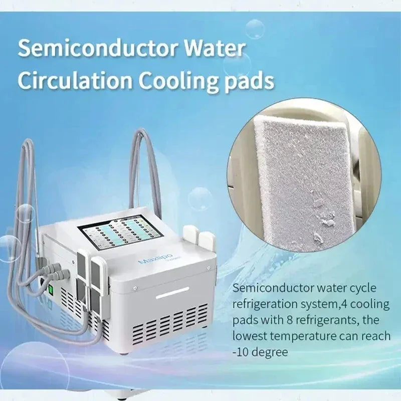 Máquina Criolipolise EMS com Estimulação Muscular - Equipamento Profissional Modelação Corporal