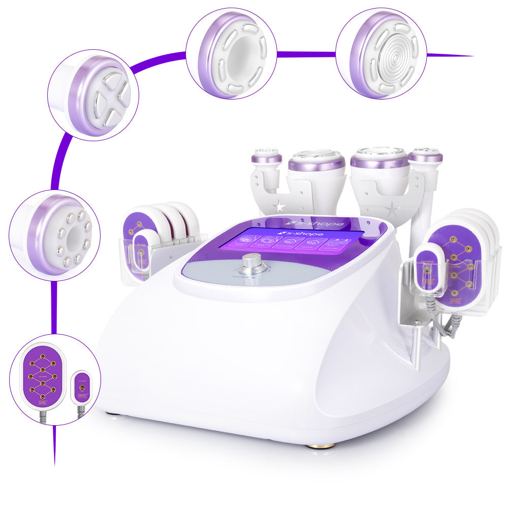 Máquina Cavitação Ultrassónica 5 em 1 - Laser Lipo 30K com Vácuo para Modelagem Corporal