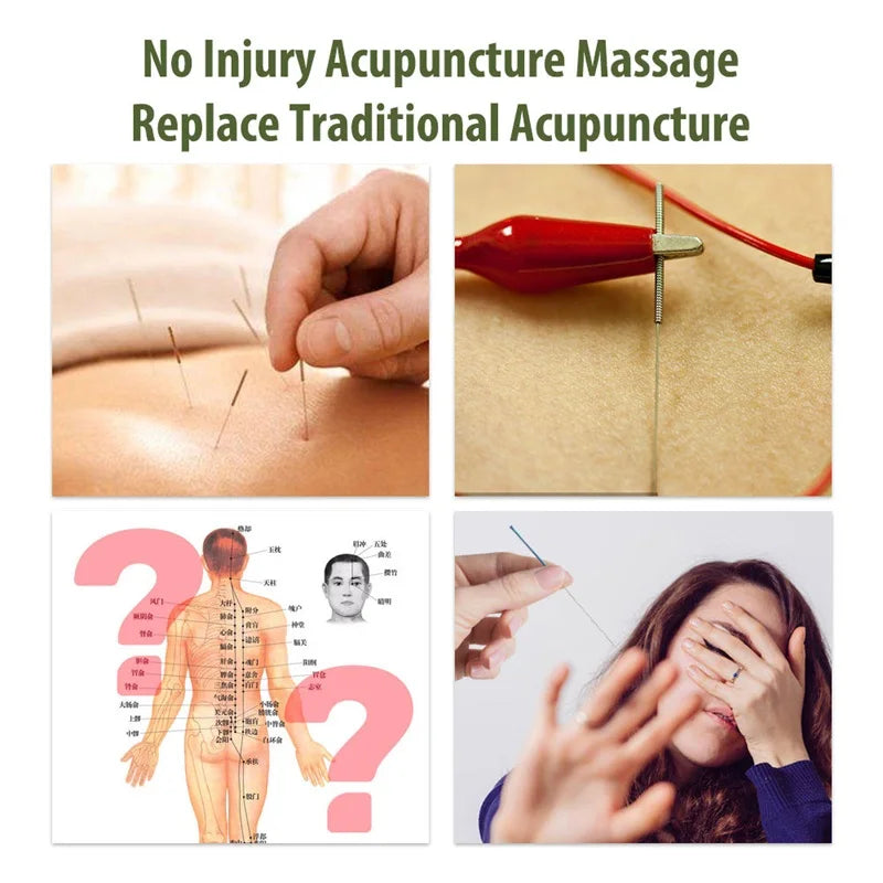 Caneta Acupuntura Eletrónica TENS - Terapia Laser Digital para Massagem e Estimulação Muscular