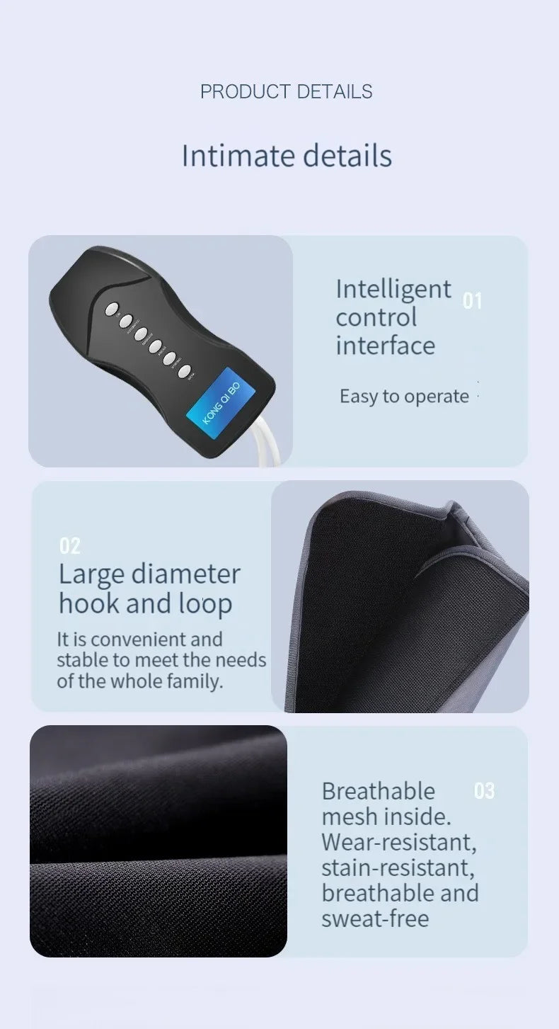 Massageador Elétrico de Pernas e Pés - Pressão de Ar, Shiatsu e Compressão Térmica