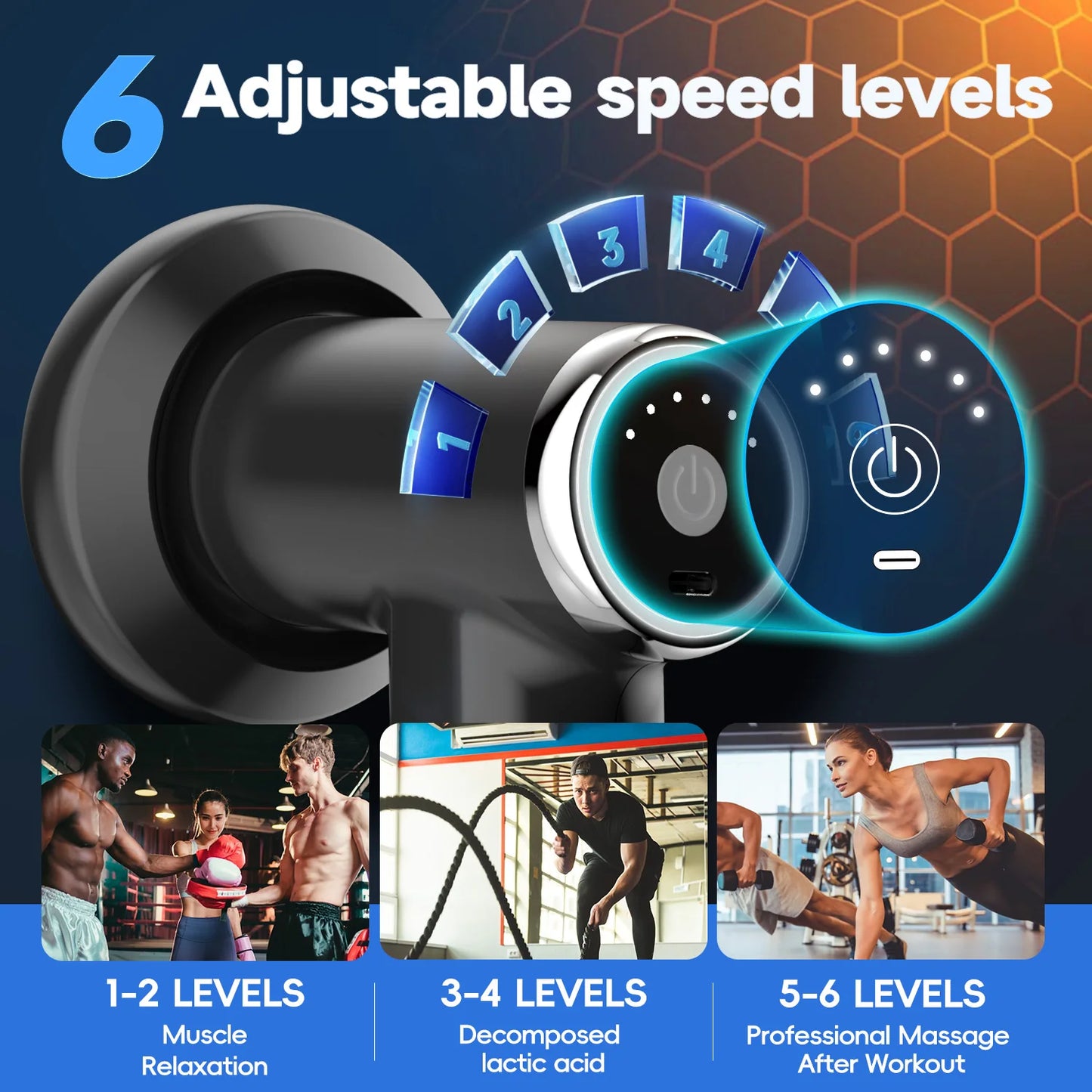 Máquina Body Sculpting Elétrica Anti-Celulite - 5 Cabeças Massagem Rotativa Corpo Inteiro Relaxamento