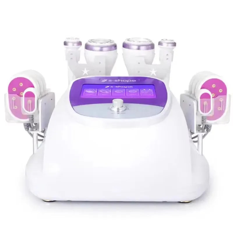 Máquina Cavitação Ultrassónica 5 em 1 - Laser Lipo 30K com Vácuo para Modelagem Corporal