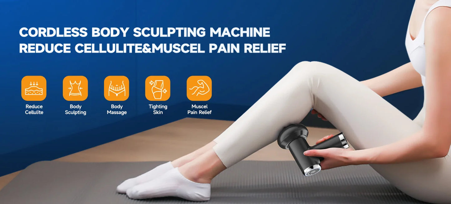 Máquina Body Sculpting Elétrica Anti-Celulite - 5 Cabeças Massagem Rotativa Corpo Inteiro Relaxamento