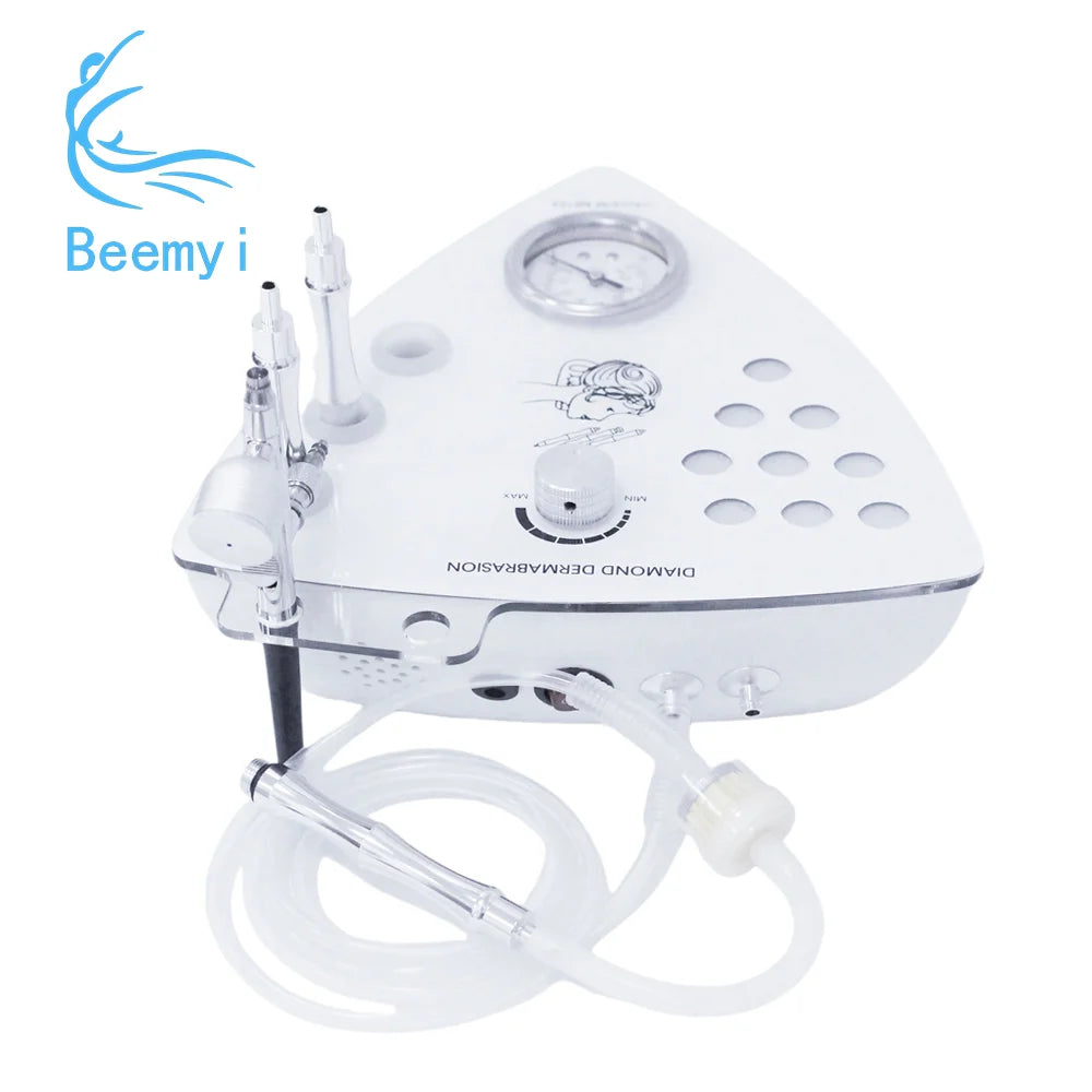 Máquina Microdermoabrasão Diamante 3 em 1 - Vácuo 65-68cmHg Esfoliação Peeling Hidratação